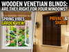 Wooden Venetian Blinds: Are They Right for Your Windows?