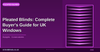 Pleated Blinds: Complete Buyer's Guide for UK Windows