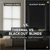 Thermal Blinds vs. Blackout Blinds: Understanding the Difference Between Heat Control and Light Exclusion.